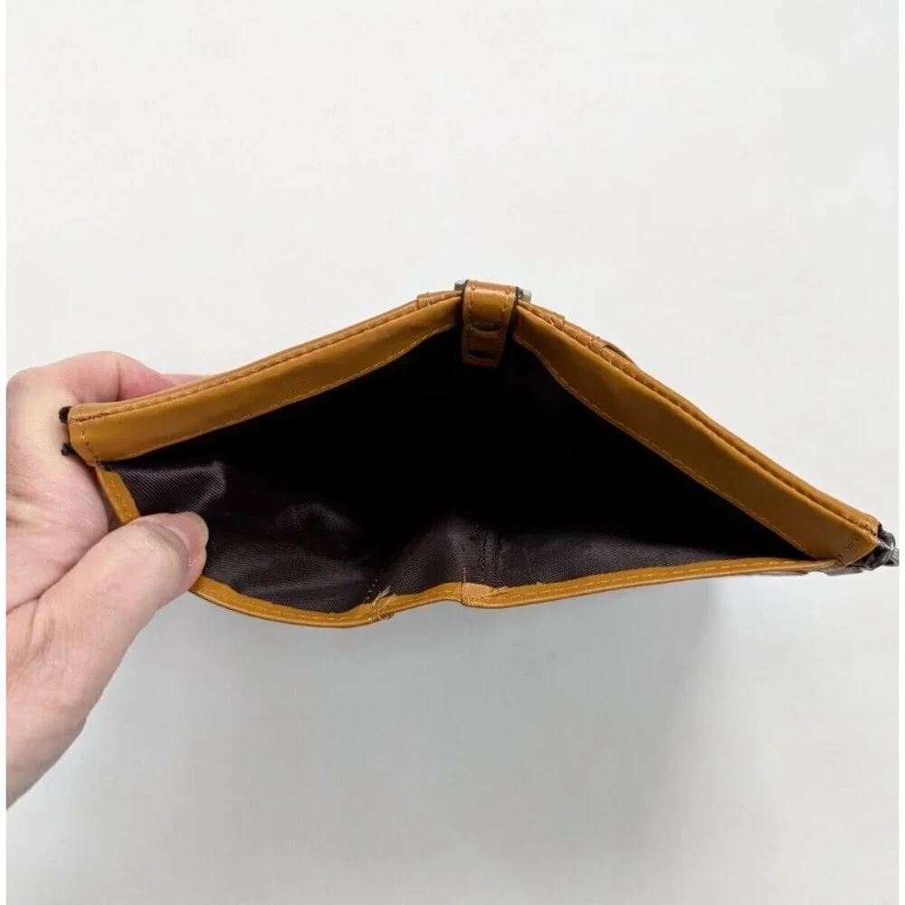 Humerpaul Leather Men's Long Leather Wallet In Dark Mustard